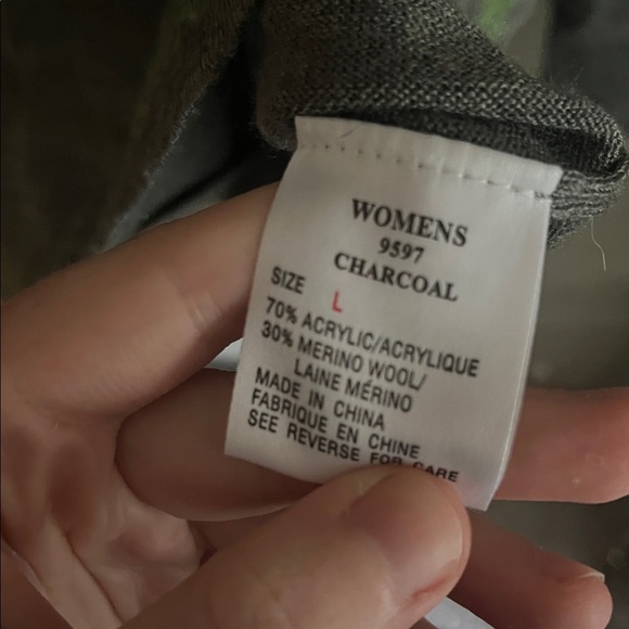 WOOLRICH FAIR ISLE WOOL BLEND FULL ZIP SWEATER SIZE LARGE - Picture 7 of 7